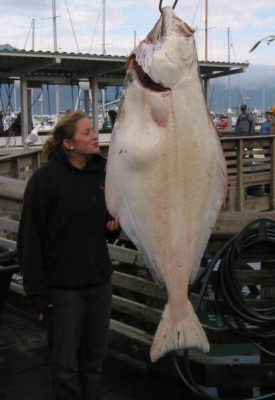 Malory with 125 lb Halibut